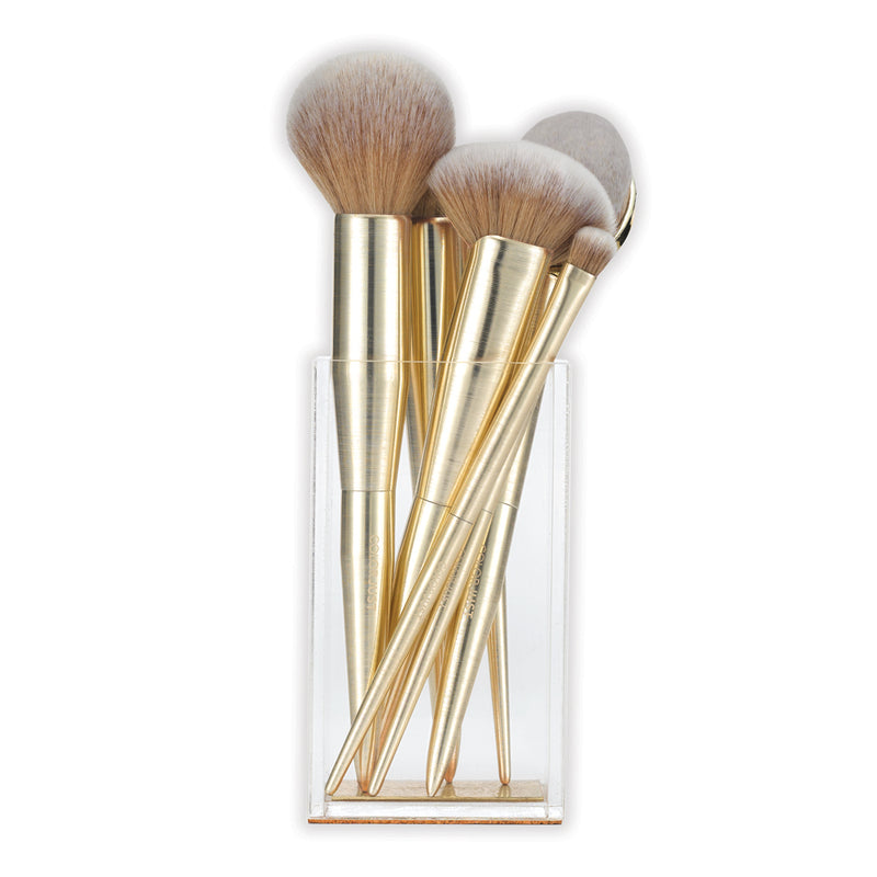 Limited Edition Brush Set with matching Vanity Acrylic Brush Holder