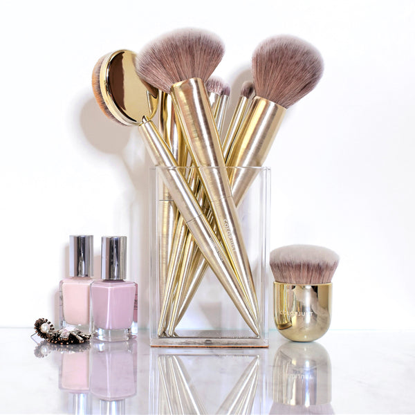 Limited Edition Brush Set with matching Vanity Acrylic Brush Holder