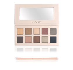 Shadow Shade Shimmer Eyeshadow Palette with Matching Double-Ended Eye Brush